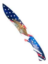 Faca Esportiva Pesca Camping Aço Inox Camuflada Águia Tb-1493