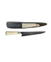 Faca Esportiva Solteira 9" em Aço Inox com Cabo de Osso