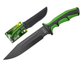 Faca Esportiva Xingu XV2909 Cabo Preto/Verde e Lâmina Negra + Bainha Faca Esportiva Xingu XV2909 Cabo Preto/Verde e Lâmina Negra + Bainha