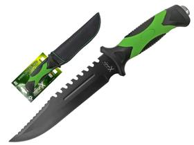 Faca Esportiva Xingu XV2910 Cabo Preto/Verde e Lâmina Negra + Bainha Faca Esportiva Xingu XV2910 Cabo Preto/Verde e Lâmina Negra + Bainha