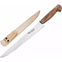 Faca Estilo Formiga Aço Carbono 8'' Cabo Chifre Bainha Couro