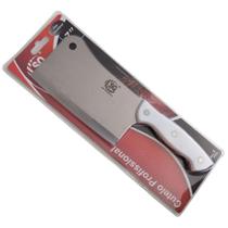 Faca Facão Cutelo Açougueiro Cozinha Profissional Aço Inox 7 - SQ