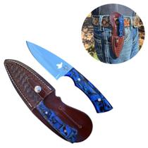 Faca Faquinha Campeira Muladeira Skinner, Para cozinha, Caça e pesca, Terra Boa + Bainha em couro