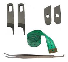 Faca Faquinha Cortar Tecido Overloque Ultralock Singer 2 Pares