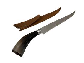 Faca fileteira inox cabo de chifre Faca fileteira inox cabo de chifre