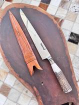 Faca forjada 10 cb chifre cervo Faca forjada 10 cb chifre cervo