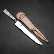 Faca Forjada Ouro e Prata 10'' (25cm)