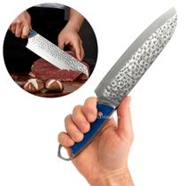 Faca Full Tang Lâmina Lisa Aço Inox Cabo Premium de Madeira Elegante SLKLAF73 Faca Full Tang Lâmina Lisa Aço Inox Cabo Premium de Madeira Elegante SLKLAF73