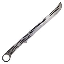 Faca Fulltang Inteira De Inox Com Cabo Decorado E Fio Liso Faca Fulltang Inteira De Inox Com Cabo Decorado E Fio Liso