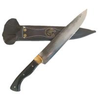 Faca Gaúcha Caça 8 Pol Aço Carbono Cabo acrilico com bainha