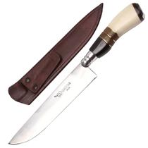 Faca Gaúcha Churrasco 8" Inox Cabo Curvo Chifre Madeira Osso Faca Gaúcha Churrasco 8" Inox Cabo Curvo Chifre Madeira Osso