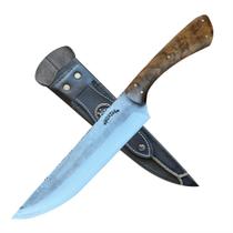 Faca Gaúcha Larga Artesanal 8P Aço Carbono Patron