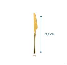 Faca gold de mesa inox 22,8cm - dolce home