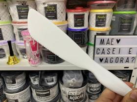 Faca Grande Multiuso Branca para Utensílios de Cozinha