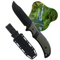 Faca Grande Multiuso Cabo Emborrachado e Bainha em Plástico Resistente Faca De Pesca Camping SLKA237 Faca Grande Multiuso Cabo Emborrachado e Bainha em Plástico Resistente Faca De Pesca Camping SLKA237