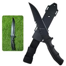 Faca Ideal para Camping, Pesca e Caça com Lâmina de Aço Inox e Bainha Resistente YKD4 YKD5