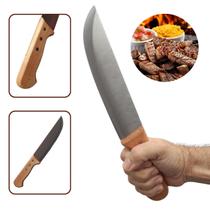 Faca Inox 8 Grande Para Corte Carne Churrasco Profissional Faca Inox 8 Grande Para Corte Carne Churrasco Profissional