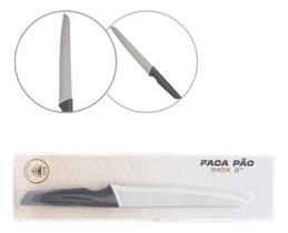 Faca Inox 8 Pão - Novo Preto Faca Inox 8 Pão - Novo Preto