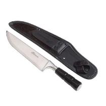 Faca Inox Cabo Torneado Em Chifre 285mm - Hickmann Faca Inox Cabo Torneado Em Chifre 285mm - Hickmann