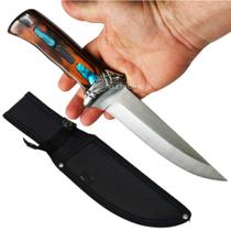 Faca Inox com Bainha Resistente e Cabo Ergonômico Decorado SLKA85 Faca Inox com Bainha Resistente e Cabo Ergonômico Decorado SLKA85