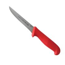 Faca Inox Desossa Cabo Vermelho Profissional 6"