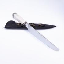 Faca inox forjada cabo de osso 8' polegadas Faca inox forjada cabo de osso 8' polegadas