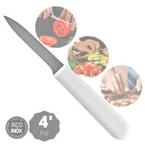 Faca Inox Fruta Legumes Cabo Branco 4 Premium Chef Cozinha