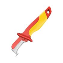 Faca Isolada Para Eletricista De 100000 Volts, Gancho Para Descascar Cabos, Faca De Lâmina Reta