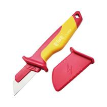 Faca Isolada Para Eletricista LiTuiLi, Cortador De Cabos, Tesoura De Desencapar Com Lâmina Fixa Reta