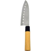 Faca japonesa asia santoku 7'' com furo inox