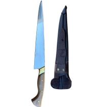 Faca JAVALIZEIRA 10 pol - inox - bainha couro - artesanal Faca JAVALIZEIRA 10 pol - inox - bainha couro - artesanal