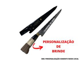 Faca javalizeira cabo de osso madeira e chifre