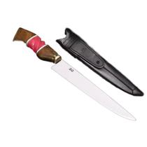 Faca Joana DArc 8” Aço Inox 420C Cabo de Madeira e Resina Rosa Faca Joana DArc 8” Aço Inox 420C Cabo de Madeira e Resina Rosa