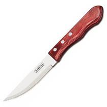 Faca Jumbo Para Churrasco 25cm Cabo Vermelho - Polywood