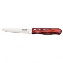 Faca Jumbo Tramontina 5 Aço Inox Cabo Vermelho Polywood