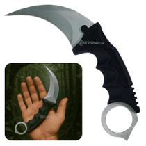 Faca Karambit com Lâmina Curva Inox, Quebra-Vidro e Capinha com Cordão SLKD86CI Faca Karambit com Lâmina Curva Inox, Quebra-Vidro e Capinha com Cordão SLKD86CI