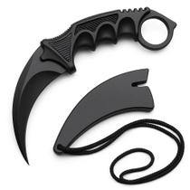 Faca Karambit Esportiva Cs Go Inox Com Bainha Inclusa