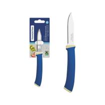 Faca Legumes Frutas Tramontina Felice Lâmina Inox Fio Microsserrilhado Cabo Polipropileno Azul 3" Faca Legumes Frutas Tramontina Felice Lâmina Inox Fio Microsserrilhado Cabo Polipropileno Azul 3"