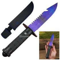 Faca Leve e Prática com Lâmina de Aço, Cabo Reforçado e Bainha de Couro SLKA249