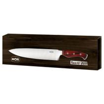 Faca Linha Steel Mor De 10 Polegadas Com Cabo De Madeira e Lâmina Em Aço Afiado Excelente Qualidade.