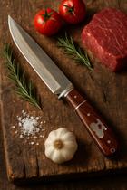 Faca Luatek Lâmina Aço Inox Cabo Em Aço E Bainha SLK-A113 Faca Luatek Lâmina Aço Inox Cabo Em Aço E Bainha SLK-A113