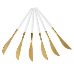 Faca lux branco 6 pecas 21 cm - dolce home Faca lux branco 6 pecas 21 cm - dolce home