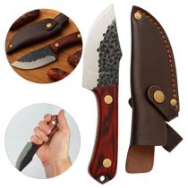 Faca Martelada Forjada em Aço Carbono Inox com Cabo Resistente SLKLAF80 Faca Martelada Forjada em Aço Carbono Inox com Cabo Resistente SLKLAF80