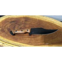 Faca Militar Arkhip Bolshoi 8'' Preta Cabo Madeira Bainha