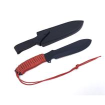 Faca Militar Arkhip Bombeiro 8'' Preta Cabo c/ Corda Bainha Faca Militar Arkhip Bombeiro 8'' Preta Cabo c/ Corda Bainha