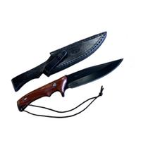 Faca Militar Arkhip Hunter 6'' Preta Cabo Madeira Bainha Faca Militar Arkhip Hunter 6'' Preta Cabo Madeira Bainha