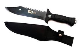 Faca Militar Caça Pesca Camping Com Bussola Tática Rambo - SQ