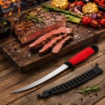 Faca Multiuso de Cozinha 38cm Lâmina Curva com Bainha SLKDY02