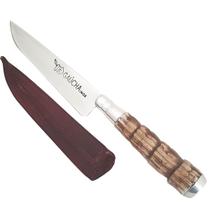 Faca N 5 Aço Inox Cabo Rabo De Tatu E Bainha Couro Churrasco Faca N 5 Aço Inox Cabo Rabo De Tatu E Bainha Couro Churrasco