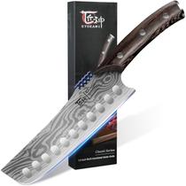Faca Nakiri Chef SYOKAMI 18 cm em aço damasco de estilo japonês